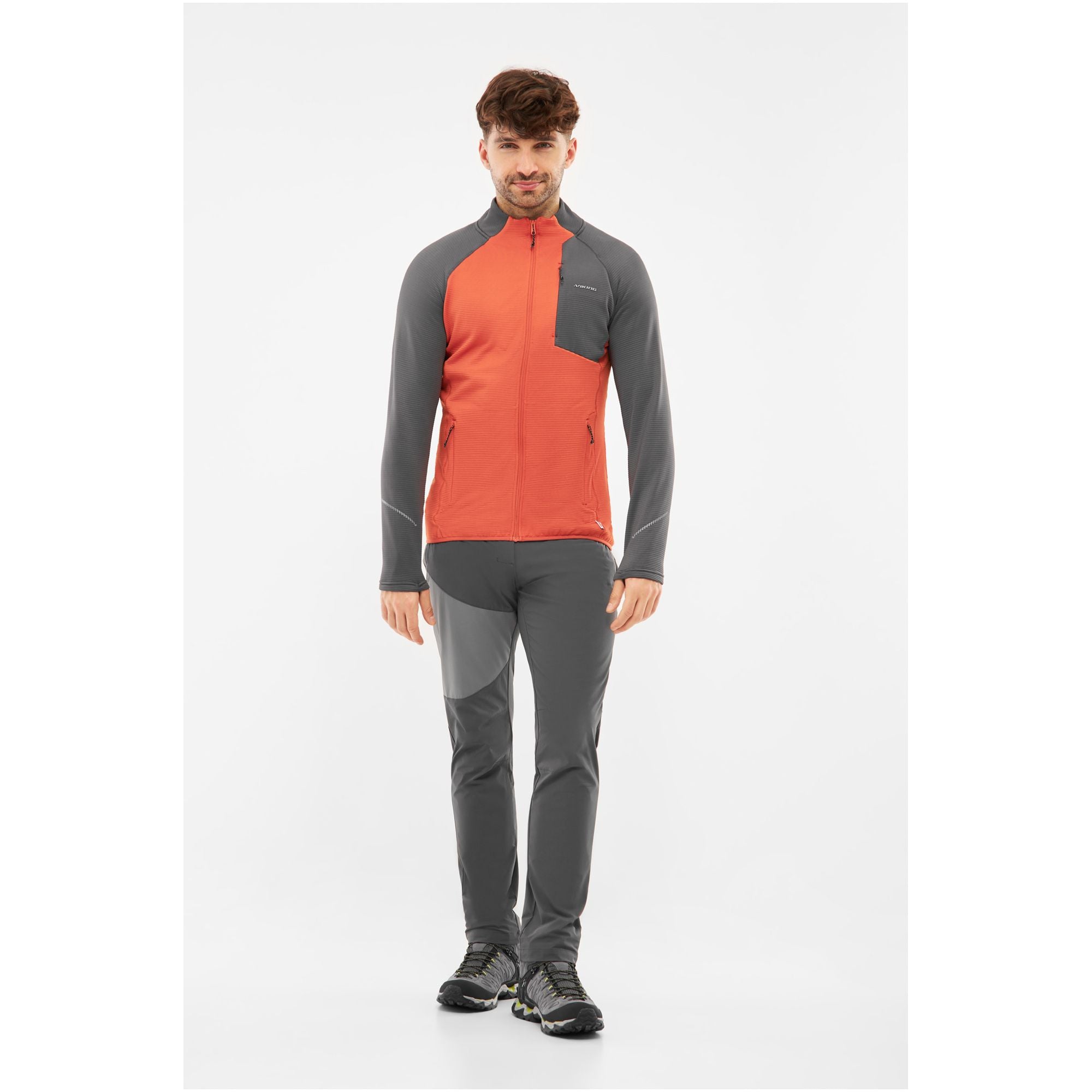 grey / orange