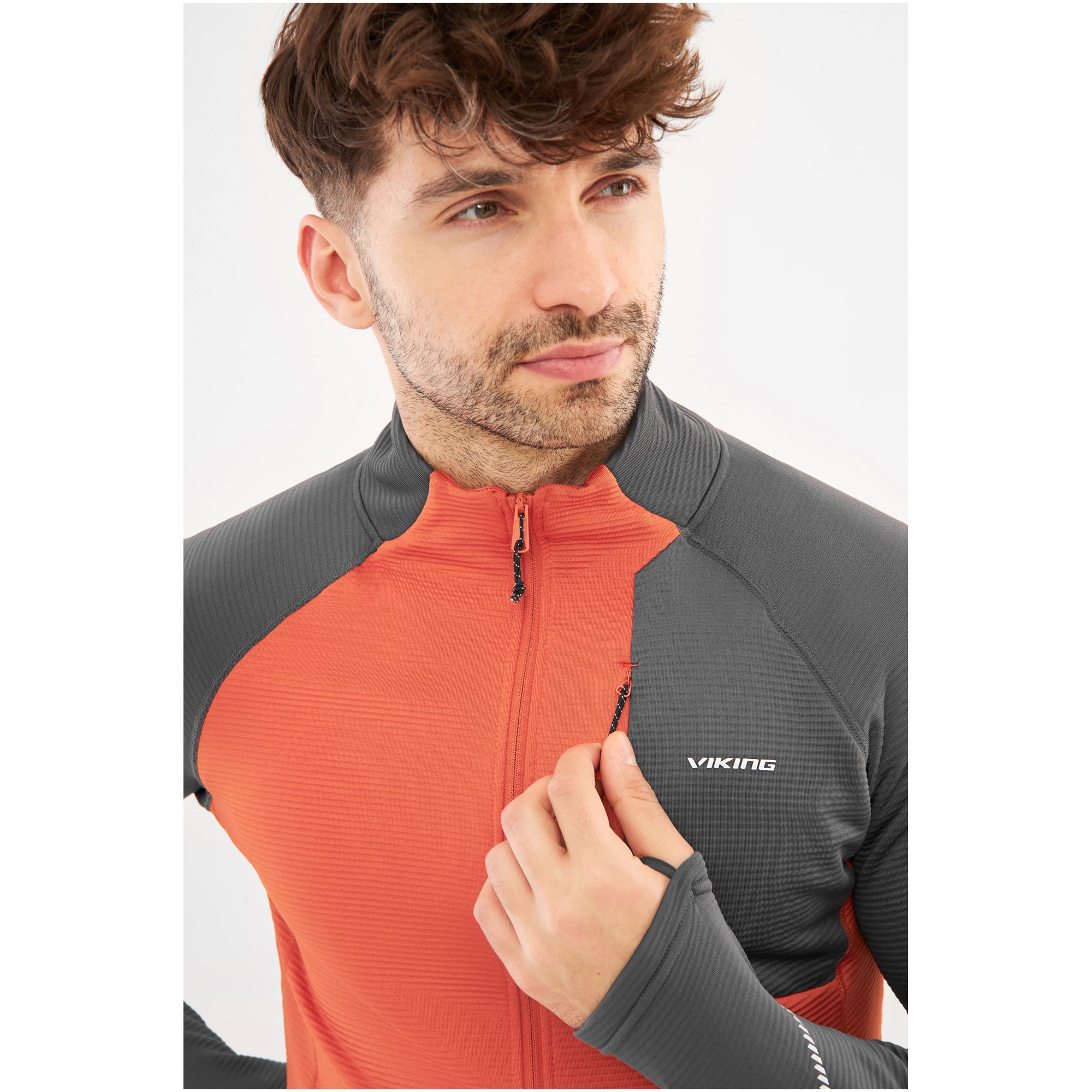 grey / orange